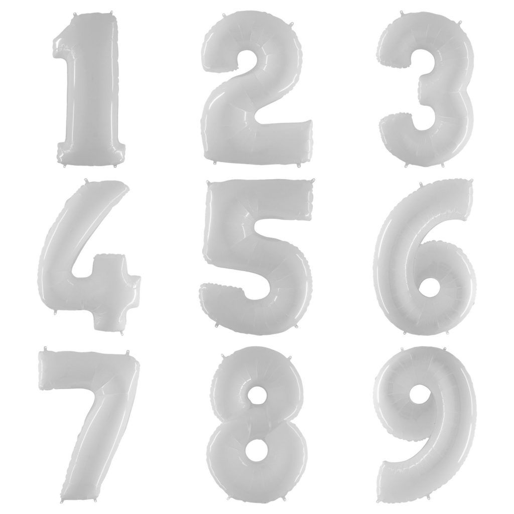 White Super Shape Numbers